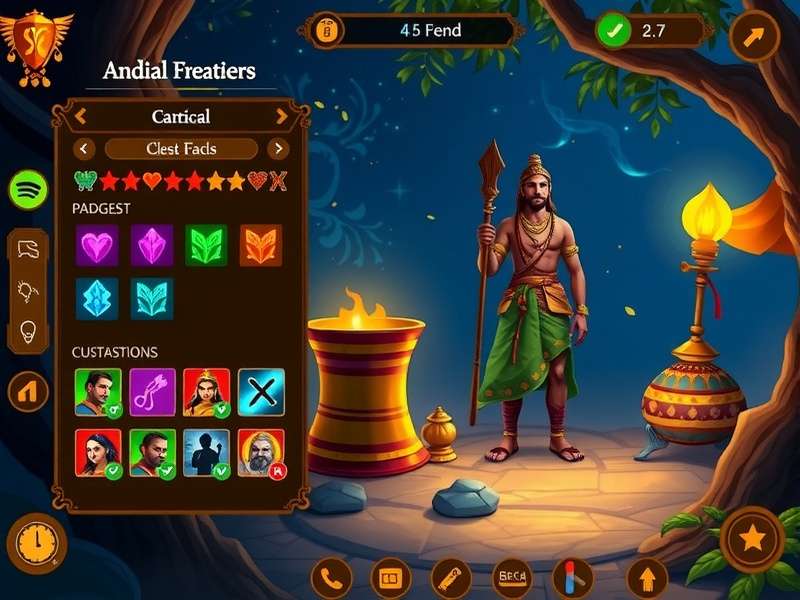 Mystic Enchanted Trail gameplay screenshot showing magical environment